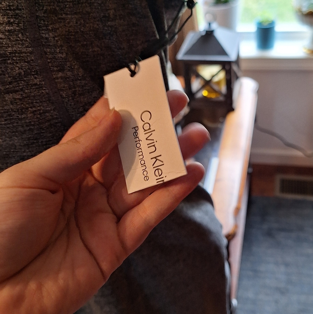 Gray Calvin Klein Performance Midi Dress - Picture 3 of 7